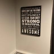 home gym wall decor