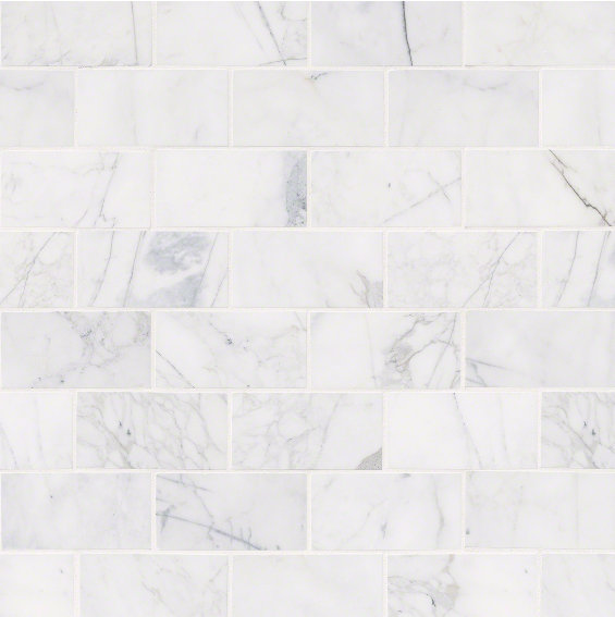 Msi Calacatta Cressa Honed 3 X 6 Marble Subway Tile In White Calacatta Cressa Honed 3 X 6 Marble Subway Tile