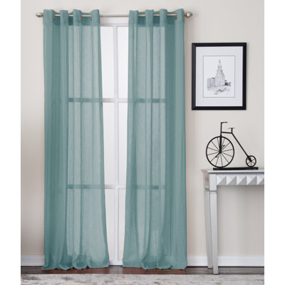 Modern Blue Curtains Drapes Allmodern