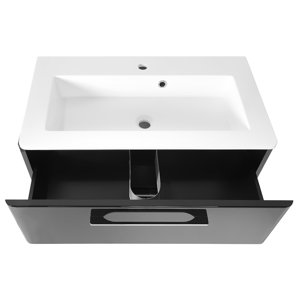 Belfry Bathroom 80cm Wall Mounted Vanity Unit wi..