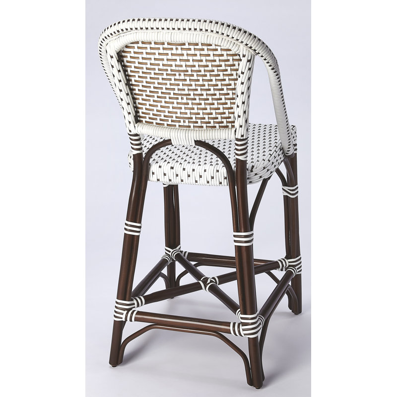 Butler Solstice White Chocolate Rattan Counter Stool Perigold