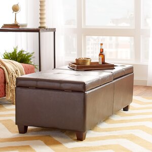 Falmouth Leather Storage Ottoman