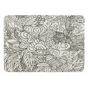 Zentangle Garden by Rosie Brown Bath Mat