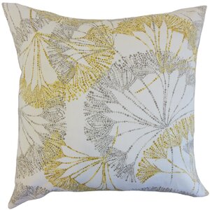 Grove Floral Cotton Throw Pillow