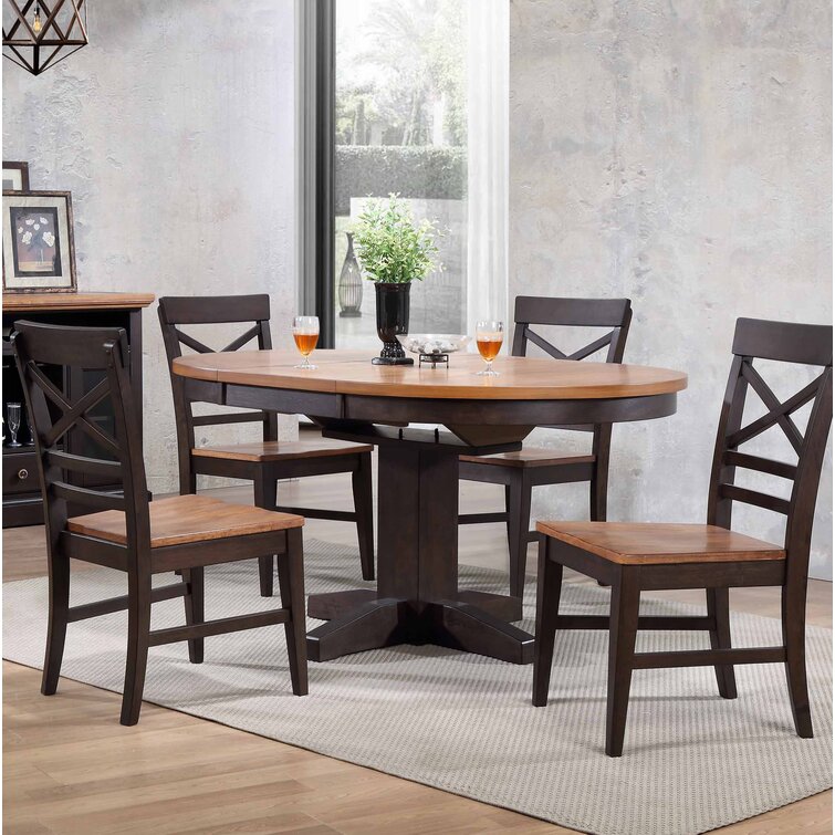 Ophelia & Co. Hayden Extendable Solid Wood Dining Set & Reviews | Wayfair