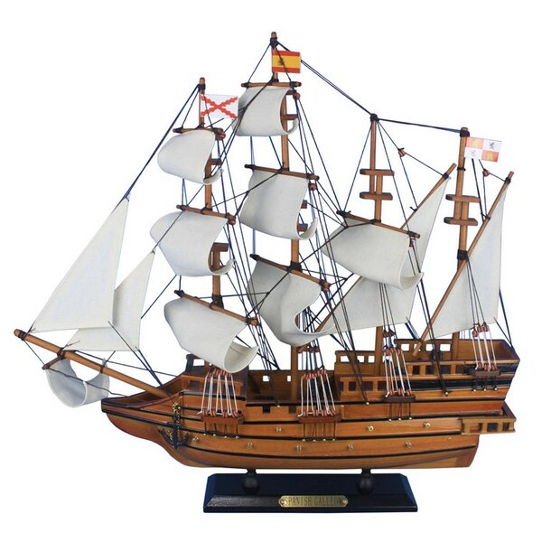 Handcrafted Nautical Decor Spanish Galleon Model Yacht & Reviews | Wayfair