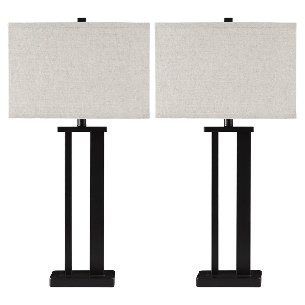 black rectangle table lamp