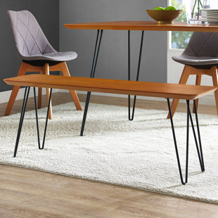 Go to store & view more images Mercury Row Lacluta Hairpin Bench