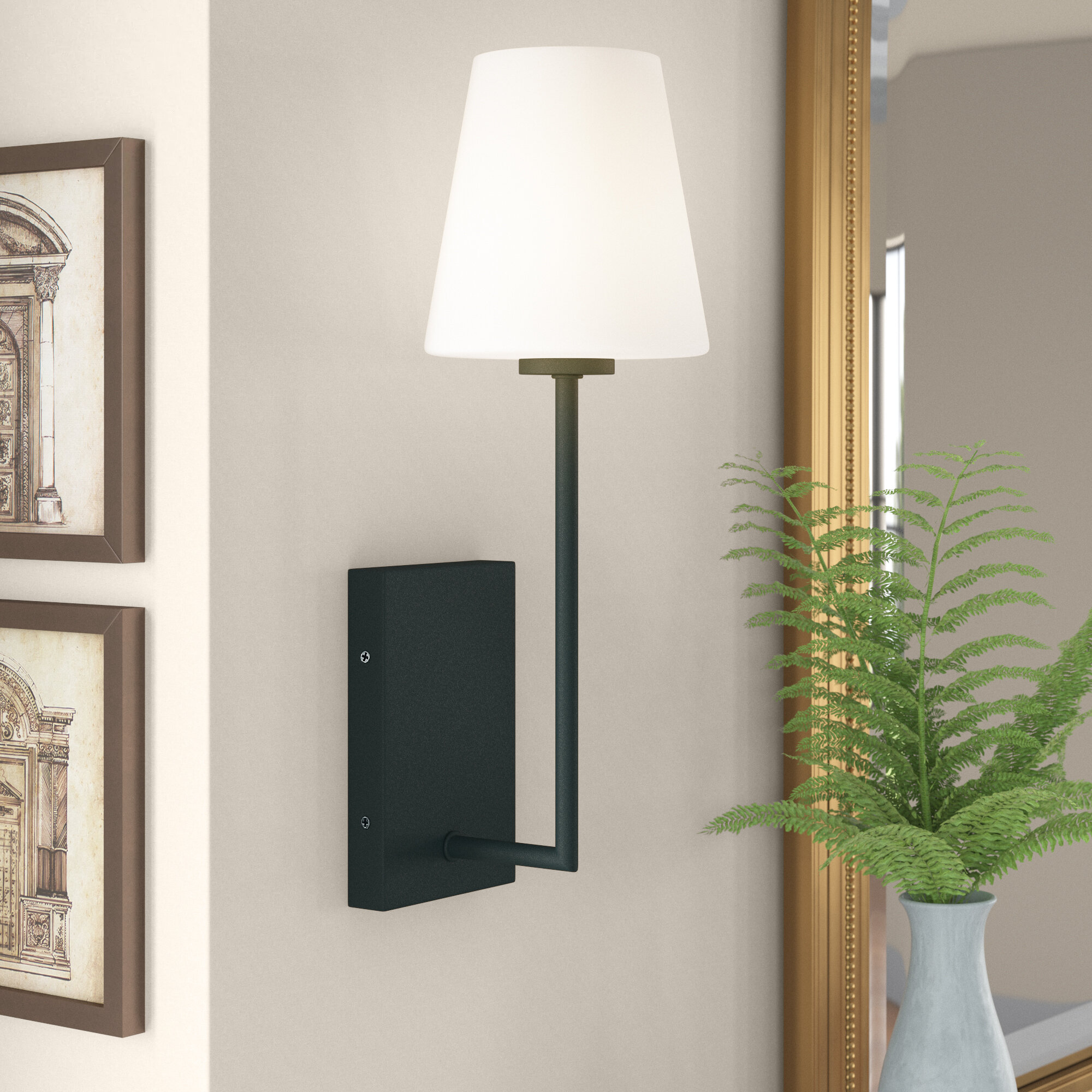 Three Posts™ Frith Armed Sconce & Reviews | Wayfair