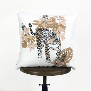Includes Insert New House Gift Wild Animals Decorator Pillow Home Accent Exotic Snow Leopards