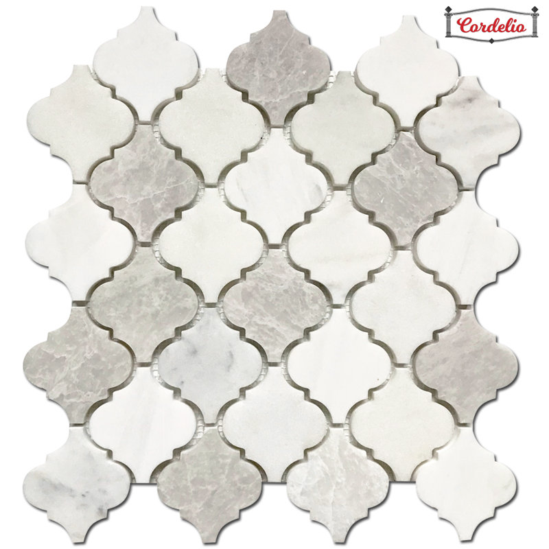 Cordelio Arabesque 12 X 12 Marble Mosaic Wall Floor Tile Wayfair