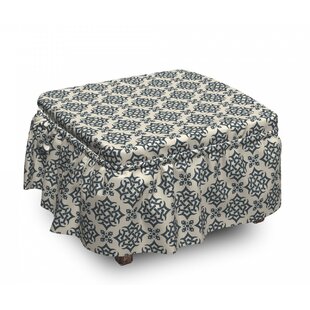 Timeless Eastern Ornate Ottoman Slipcover (Set Of 2) By East Urban Home