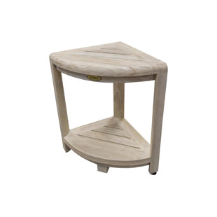 Oasis Coastal Vogue 2 Tier Teak Corner Shower Shaving Bench Oasis Coastal Vogue 2 Tier Teak Corner Shower Shaving Bench