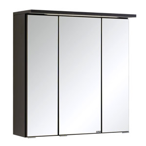 60 cm x 64 cm Spiegelschrank Bologna mit LED Bel..