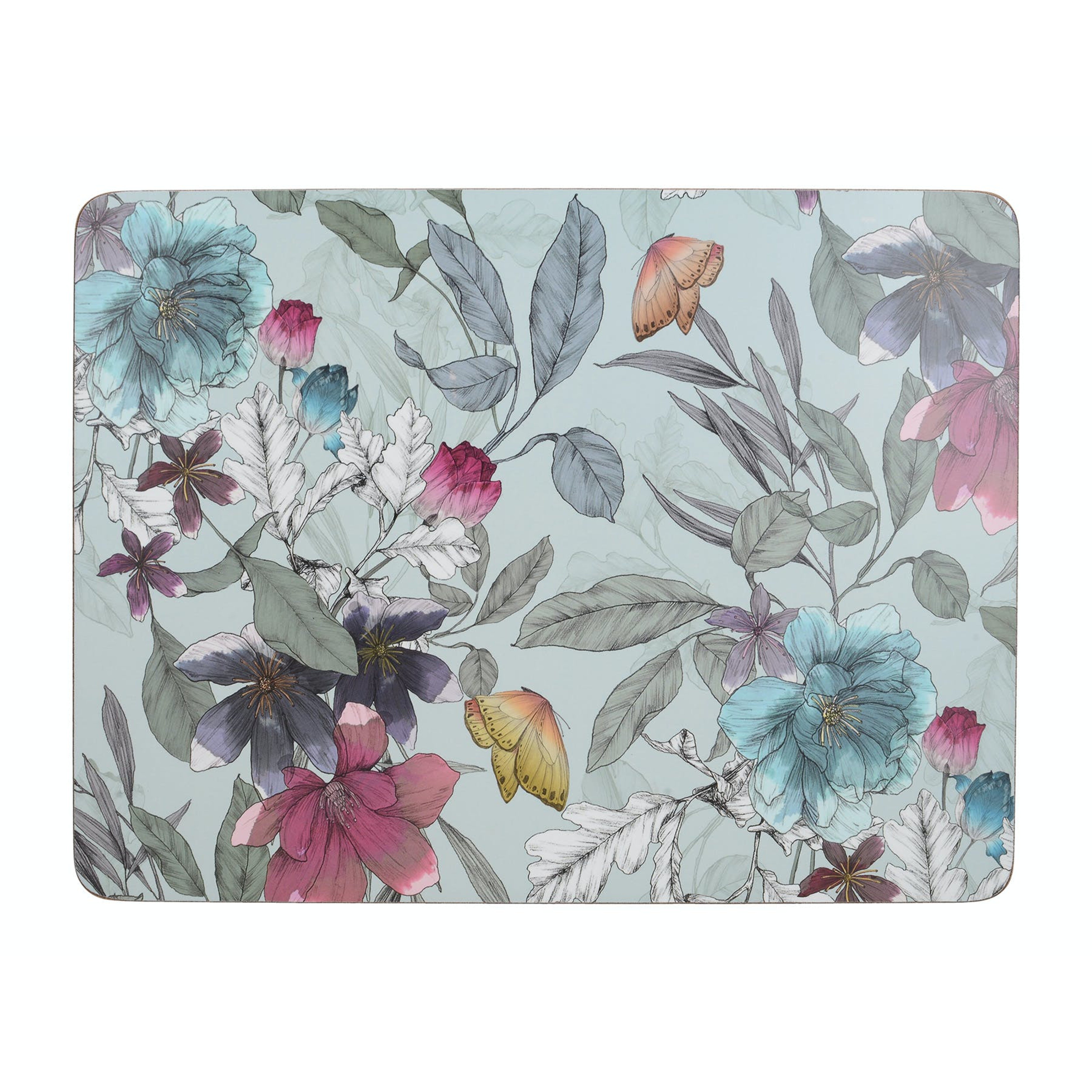 Creative Tops Butterfly Floral Rectangular Placemat & Reviews | Wayfair ...