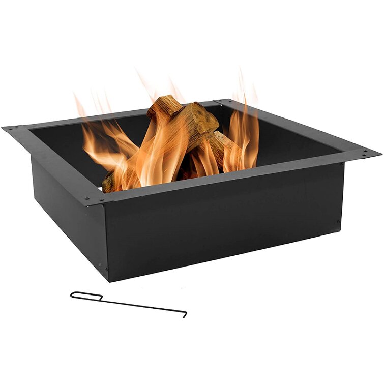 Arlmont & Co. Square Fire Pit Ring - Large DIY Insert - Outdoor Firepit Rim  Liner Above Or In-Ground - Heavy Duty 2.0Mm Steel - 36 Inch Outside  Diameter X 30 Inch Inside Diameter | Wayfair