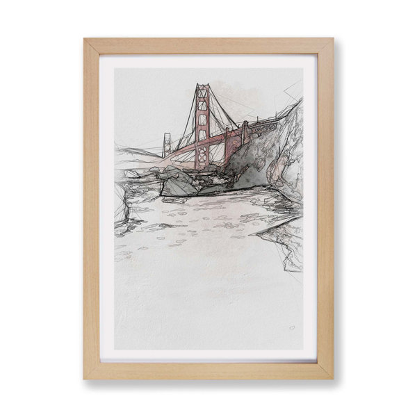 East Urban Home Gerahmtes Poster Golden Gate Bridge in San ...