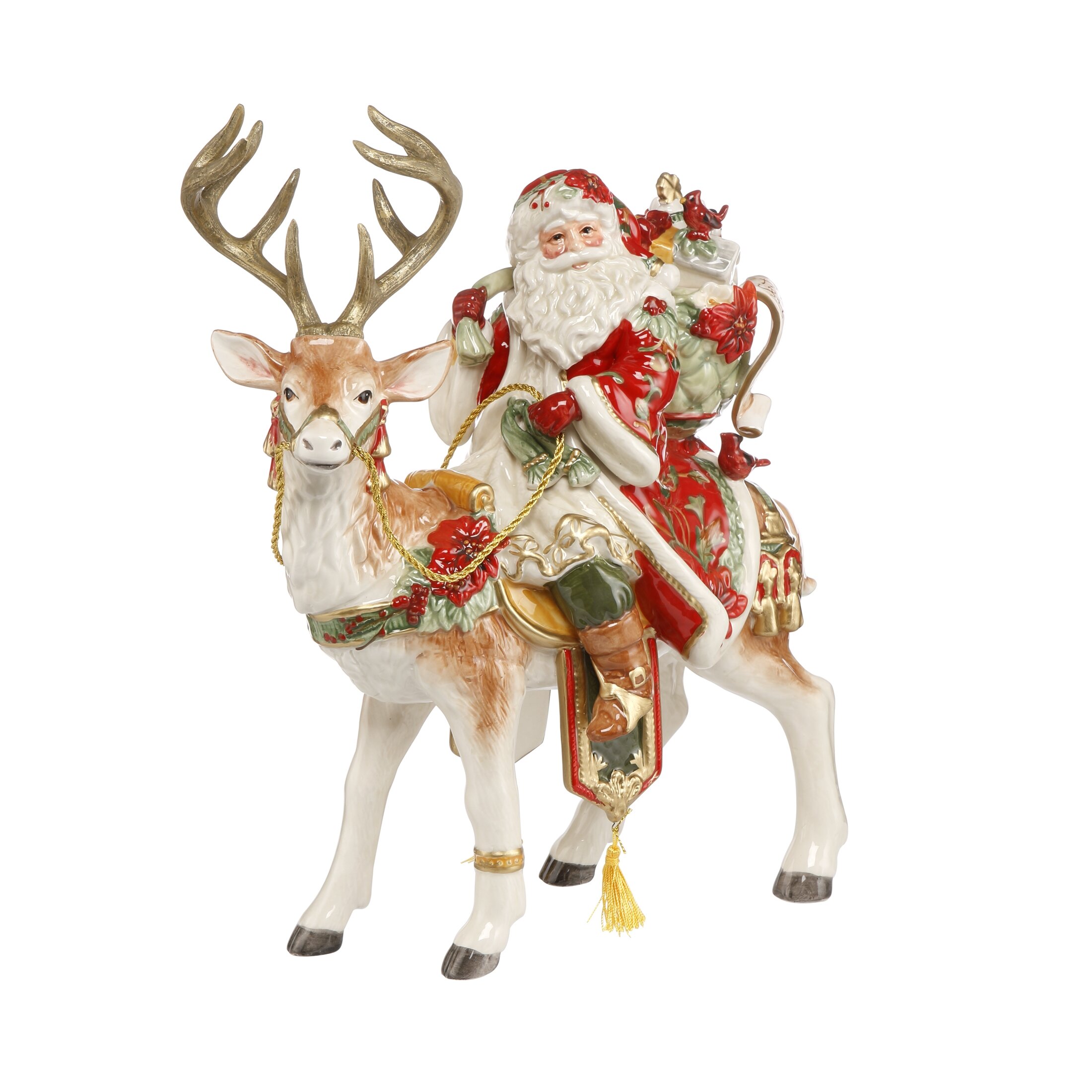 Goebel Figur Weihnachtsmann Auf Einem Hirsch Wayfair De