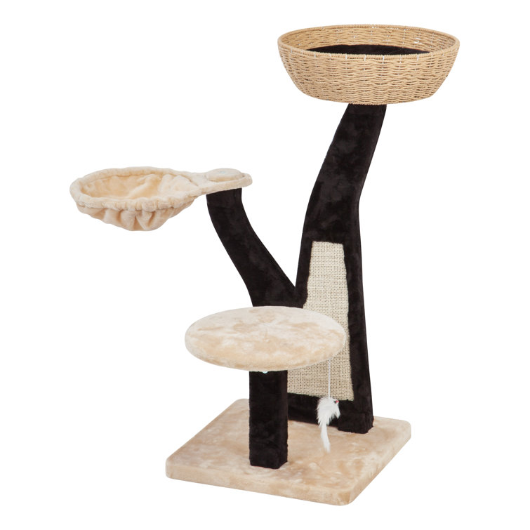 wicker cat tree