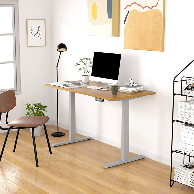 height adjustable standing desk wayfair