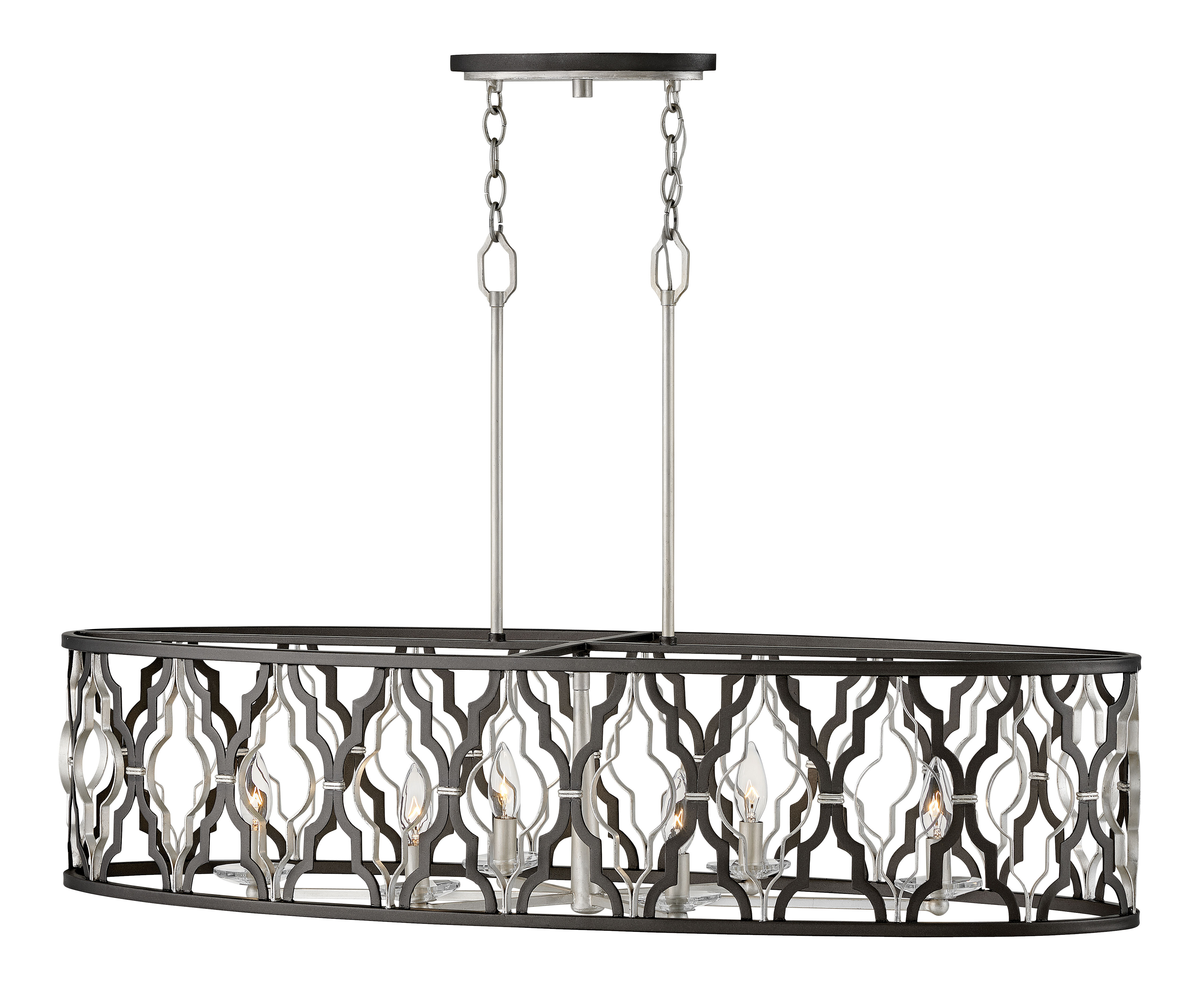 Portico Indoor 6 Light Square Rectangle Chandelier