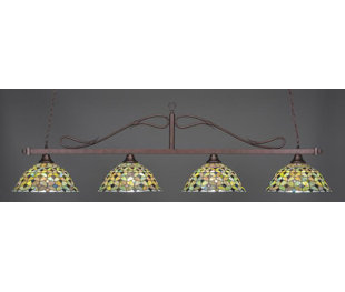 Go to store & view more images Fleur De Lis Living Reba 4-Light Billiard Pendant