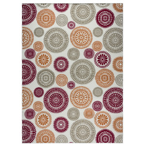 Lucia Orange/ Red/ Green/ Indoor/Outdoor Area Rug