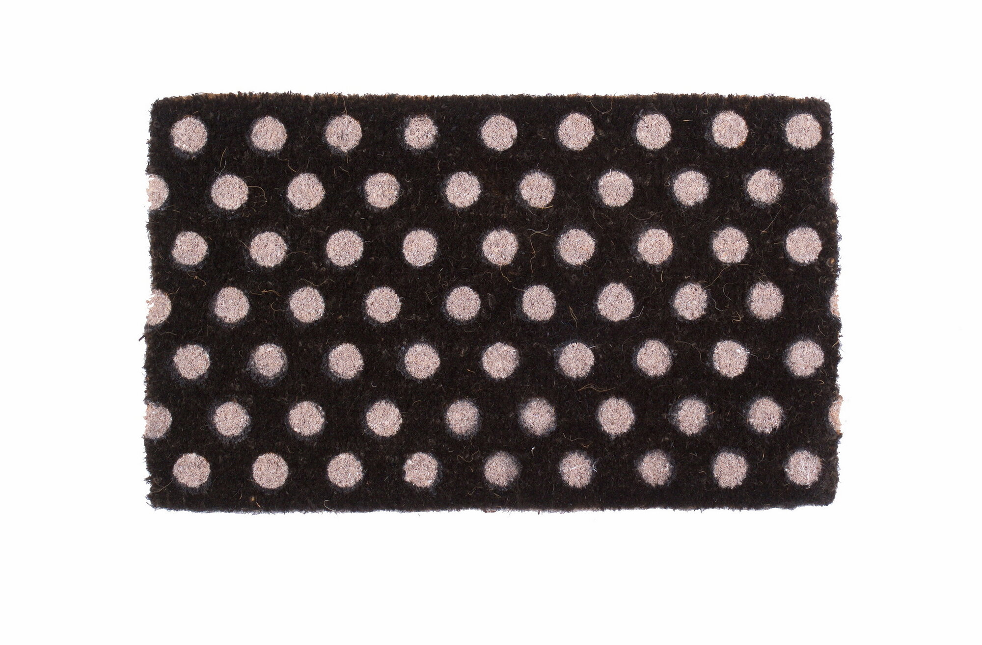 Wrought Studio Yseult Polka Dots 30 In X 18 In Outdoor Door Mat 