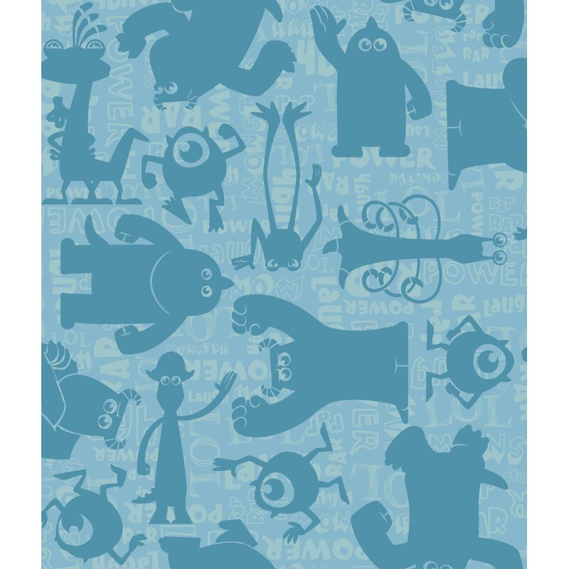 York Wallcoverings Walt Disney Kids Ii Graphic 33 X 20 5 Monsters Wallpaper Wayfair
