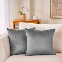Decorative Throw Pillow for Couch Bohemian Throw Pillow Dark Gray Pillow Cover 20x20 Wool Pillow Cover Textured Pillow Cover 20x20