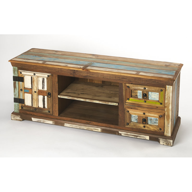 Bungalow Rose Gillis Solid Wood Tv Stand For Tvs Up To 65 Wayfair They start to dent earlier and tv stands made of real wood stand strong with time.