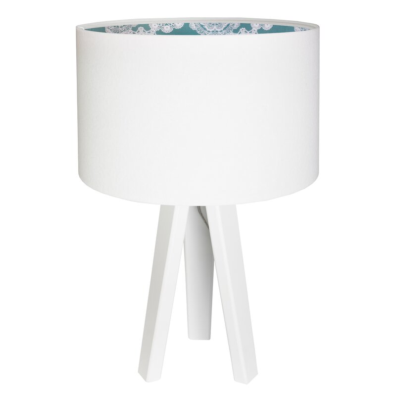 white tripod table lamp