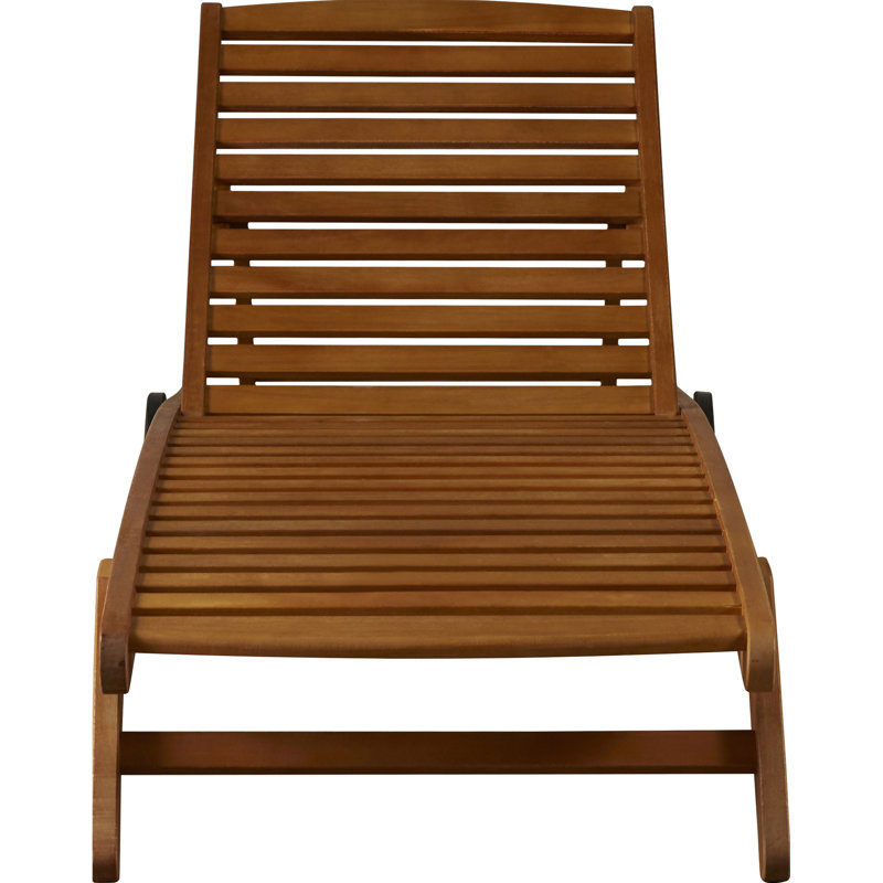 Beachcrest Home Joaquin Balau Wood Patio Chaise Lounge Reviews Joaquin Balau Wood Patio Chaise Lounge