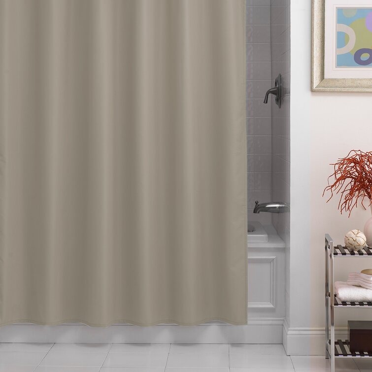 Winston Porter Broderik Solid Color Shower Curtain Liner & Reviews ...