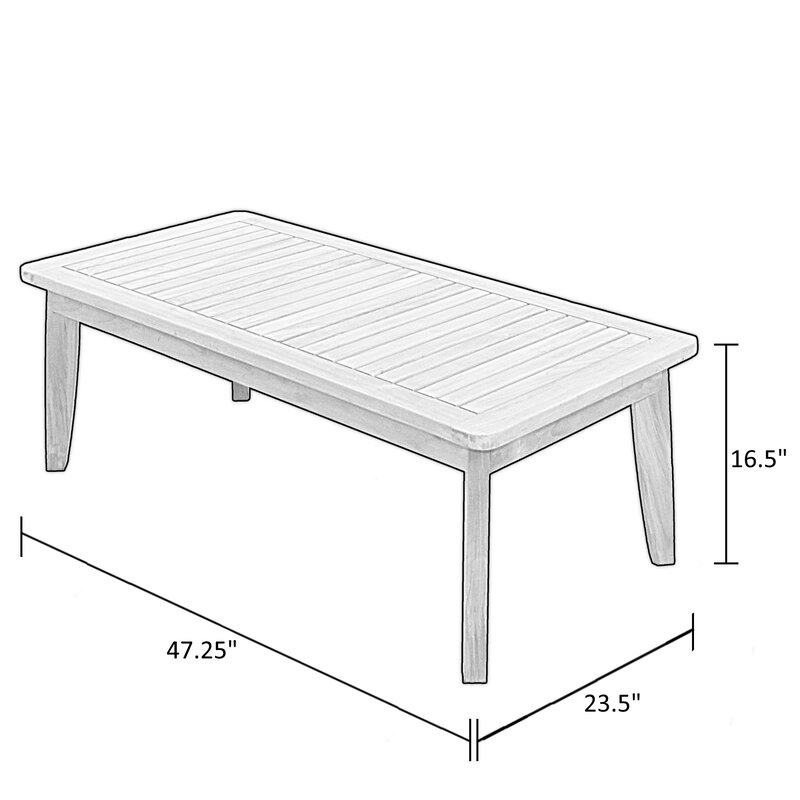 Alviso Solid Wood Coffee Table