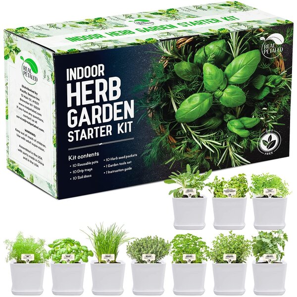DIY Decoration Smart Garden Planter with LED Light Indoor Herb Garden Starter Germination Kit for Plant Grow Novice Or Enthusiasts Various Plants Automatic All-in-one Hydroponic Garden System 