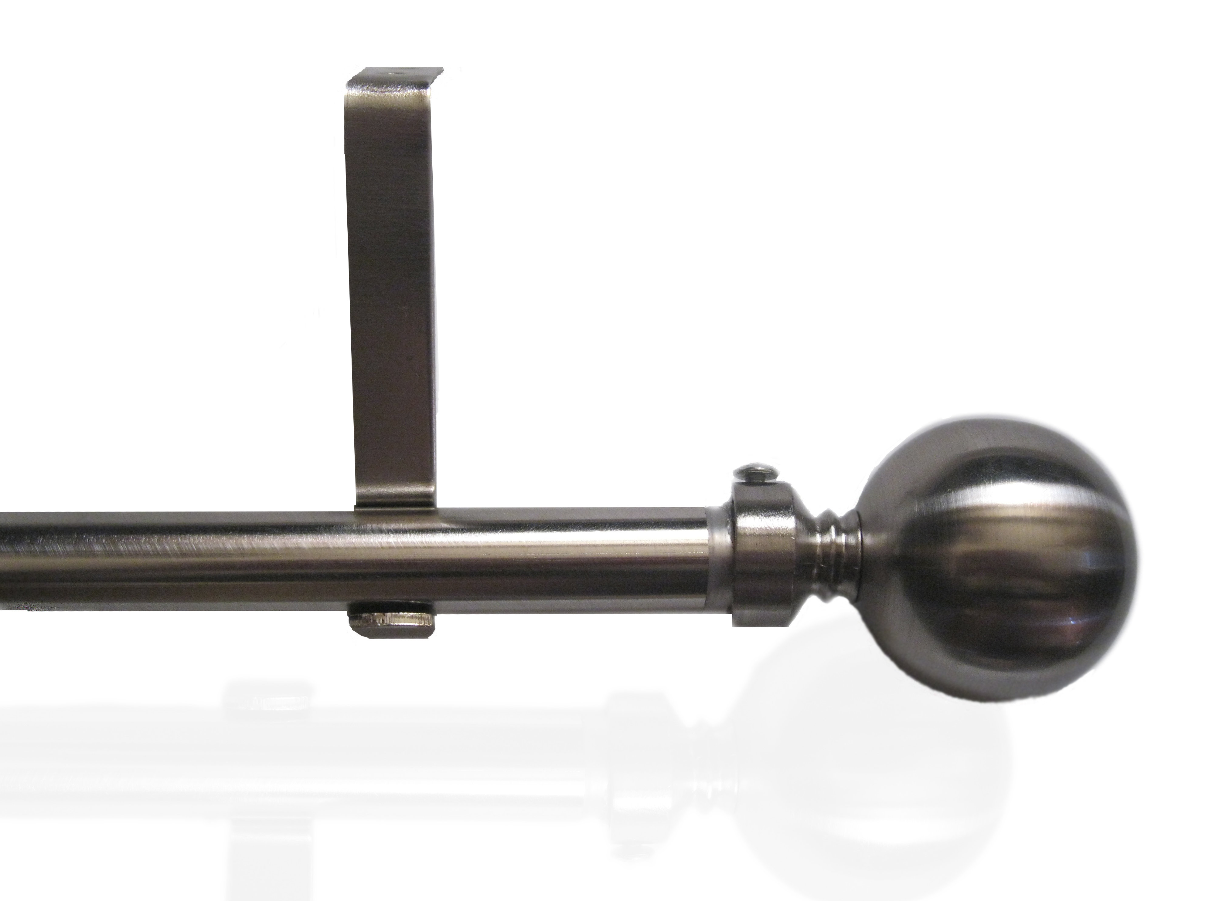 Top Blinds Smith Modern Adjustable Single Curtain Rod And Hardware