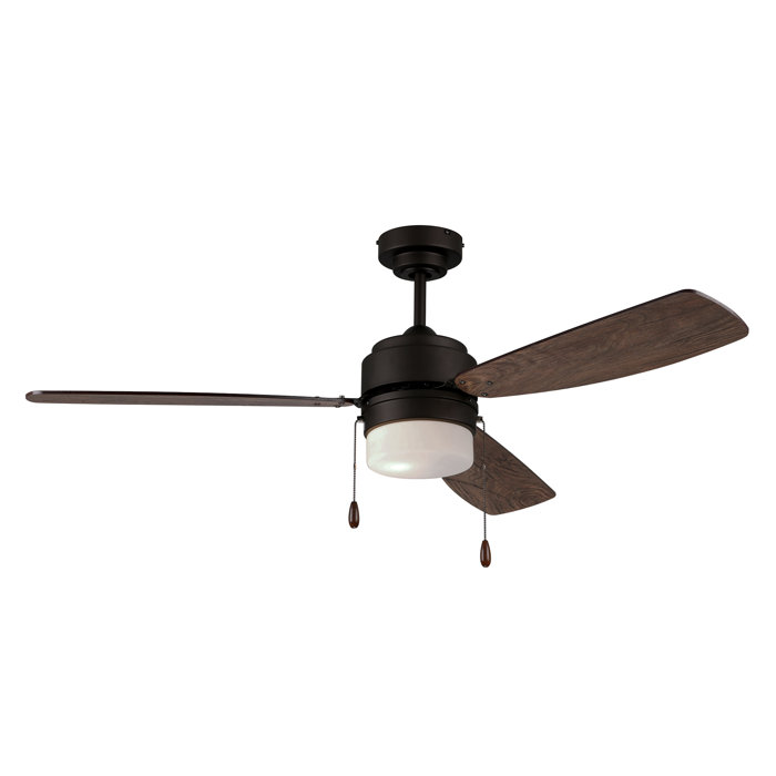 52 Cecilia Tri Mount 3 Blade Ceiling Fan Light Kit Included