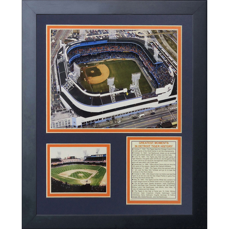 Legends Never Die Detroit Tigers Tiger Stadium Framed Memorabilia Wayfair