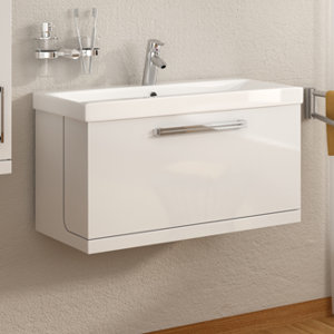 77 cm wandbefestigter Waschbeckenunterschrank Yo..