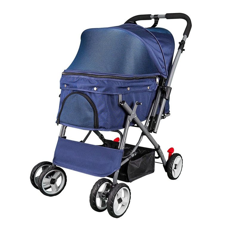 blue dog stroller