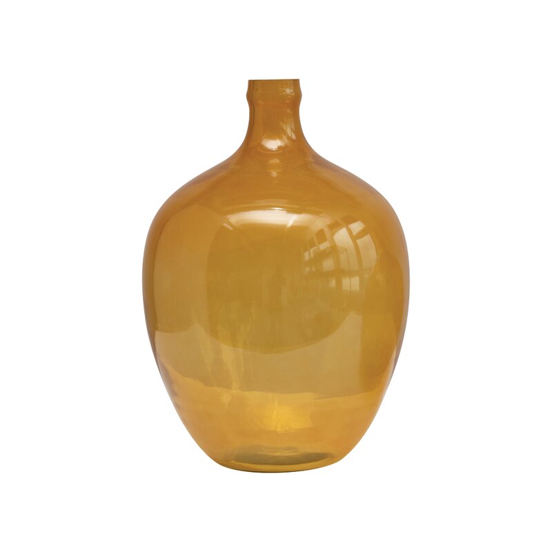 Rosalind Wheeler Mustard 15'' Glass Table Vase | Wayfair.ca