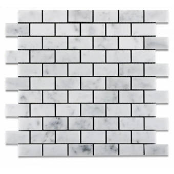 Tile Mosaic Depot 2 X 4 Marble Brick Joint Mosaic Wall Floor Tile Wayfair