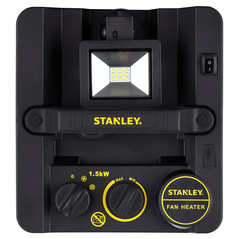 Stanley Heavy Duty 1 500 Watt Electric Forced Air Compact Heater With Led Light Wayfair