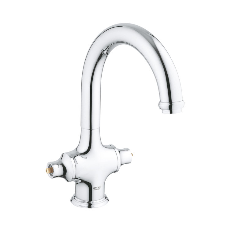 GROHE Bridgeford® Pull Down Double Handle Kitchen Faucet Wayfair
