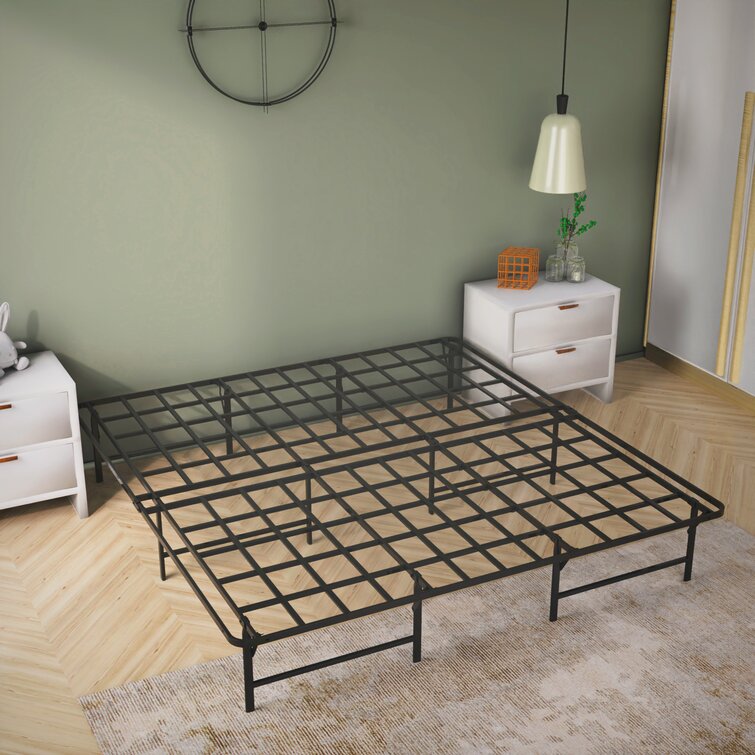 Platform Bed Frame Mattress Foundation Metal Base Bedroom Furnitur Multiple Size 