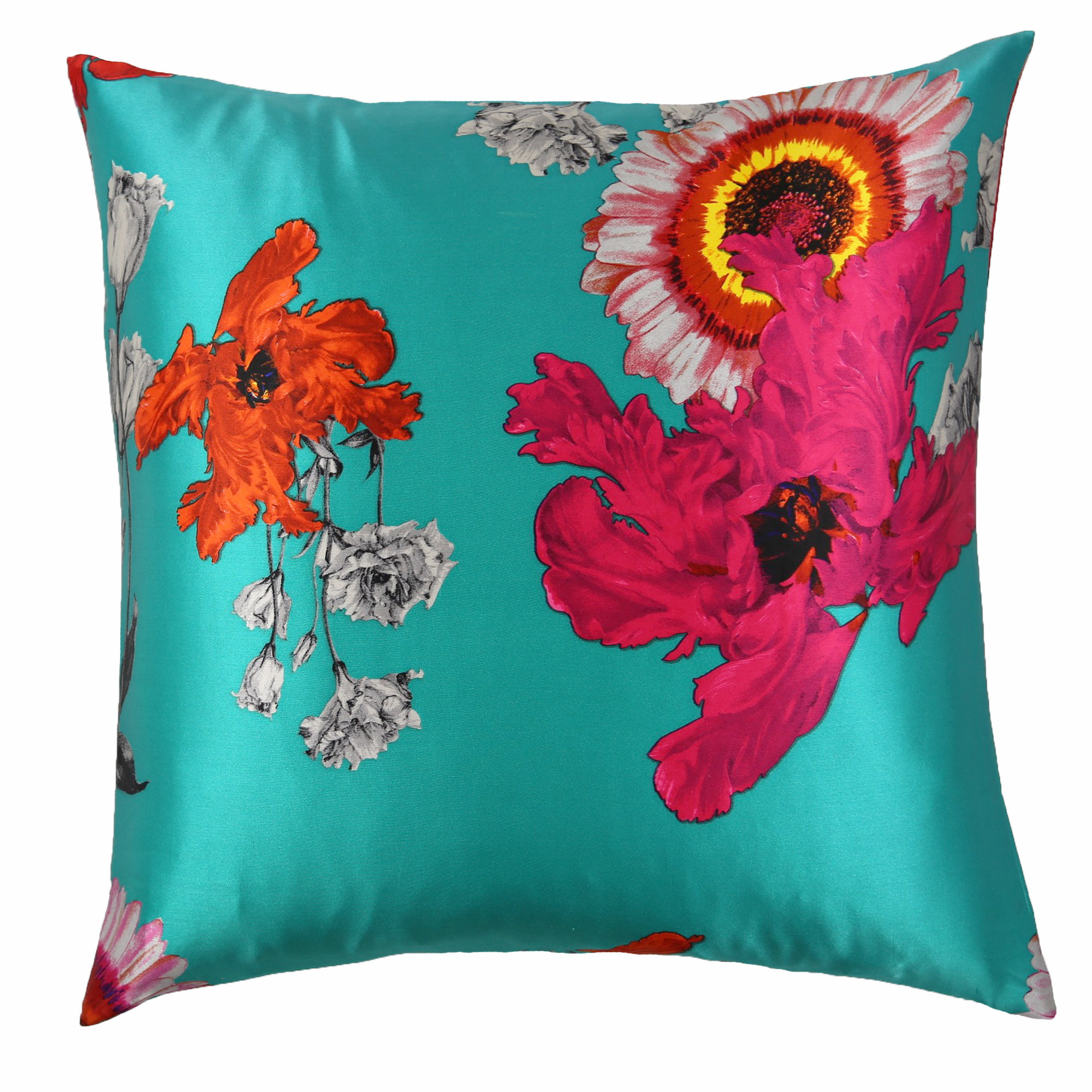 Ann Gish Daisy Silk Floral Throw Pillow Wayfair