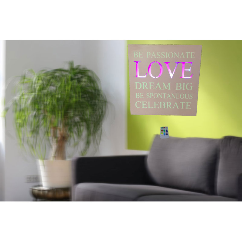Creative Motion Be Passionate Love Dream Big Be Spontaneous