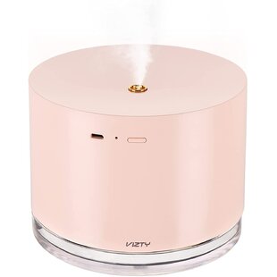 Pink Super Quiet,USB Charging and Night Light Function,for Car,Office,Bedroom Colorful Cool Mini Humidifier,Essential Oil Diffuser Aroma Essential Oil Cool Mist Humidifier,2 Adjustable Mist Modes