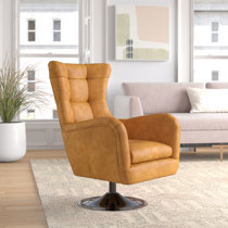 tan wingback chair